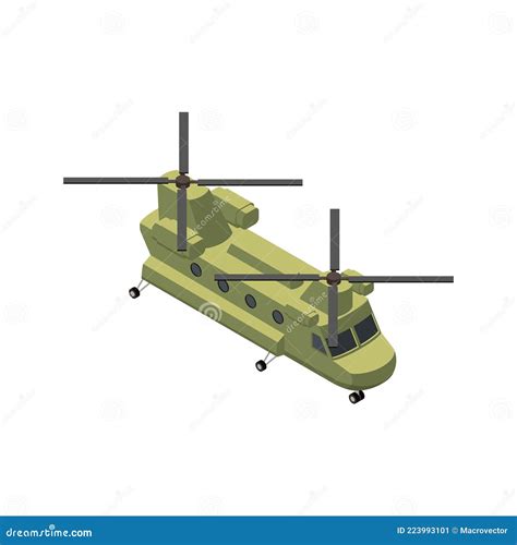 Boeing Ch 47 Chinook Chinook Hc1 Vector Drawing Of Transport