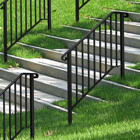 Handrail Picket Fits 3 Or 4 Steps Stair Rail Hand Rails For Outdoor Stepsiron Ebay
