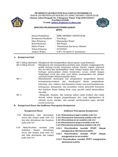 Materi kumpulan contoh soal matriks invers, matriks perkalian penjumlahan, dan matriks transpose beserta pembahasan dan jawabannya. Contoh Soal Invers Matriks Ordo 2x2 Beserta Jawabannya ...