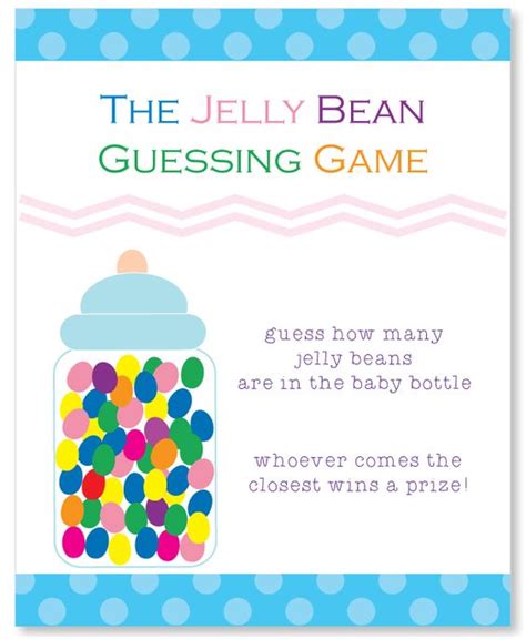 Free Printable Guess How Many Jelly Beans Template