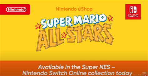 Super Mario All Stars Is Coming To Nintendo Switch Online Today News