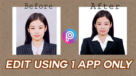 How To Edit Your Own Id Picture With Formal Attire Picsart Easiest Way Youtube