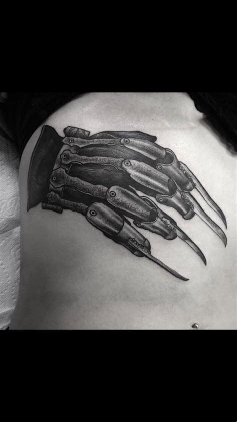 Nightmare On Elm Street Freddy Krueger Glove Rib Tattoo Freddy