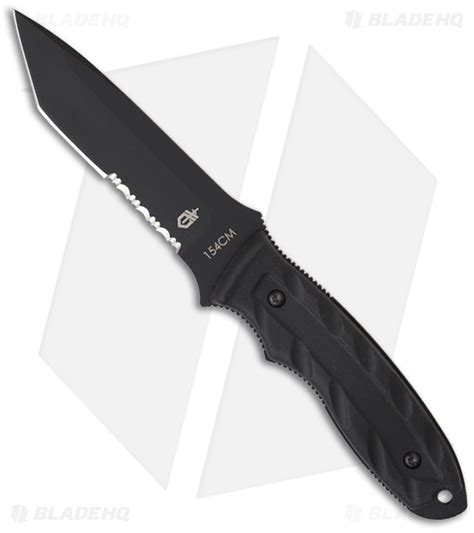 Gerber Cfb Combat Fixed Blade Knife Tanto 45 Black Serr 0598 Blade Hq