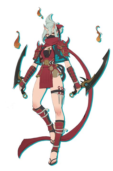 Pin By Rob On Rpg Female Character Oni Art Anime Character Design Character Art