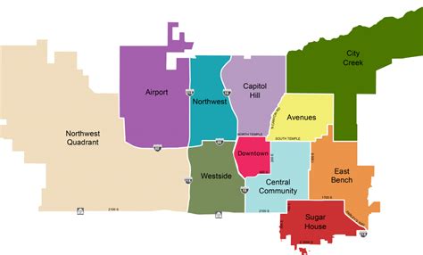 Salt Lake City Neighborhoods Map Map Of The World