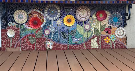 A Wall I Did In My Backyard Mosaic Mosaic Murals Mural