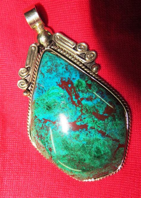 Turquoise And Silver Pendant Stunning Peruvian Turquiose Set Etsy