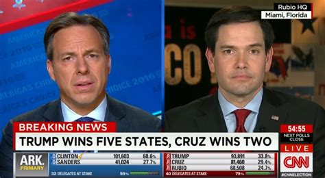 Jake Tapper Asks Marco Rubio If Hes ‘in Denial About Gop Primary Video Tpm Talking