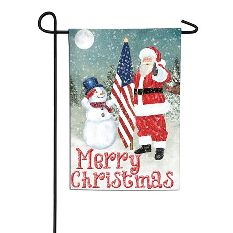 America Forever Flags Double Sided Garden Flag Merry Christmas Usa