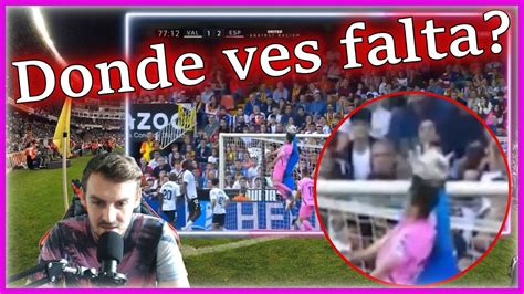 Gol Mal Anulado Al Espanyol En El 2 2 Contra El Valencia Youtube