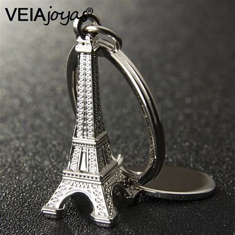 3d Creative Silver Mini Eiffel Tower Keychain Paris Tour Eiffel Keyring