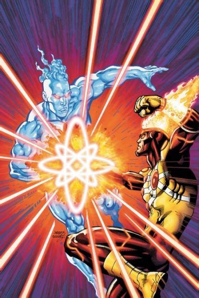 Firestorm Vs Captain Atom Dc Comics Superheroes Dc Comics Characters