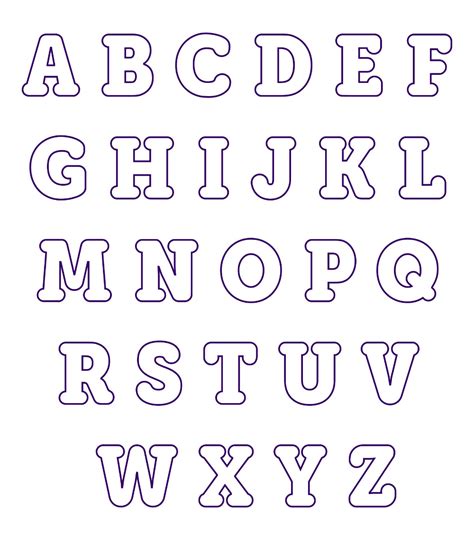 Printable Alphabet Applique Letter Templates Free
