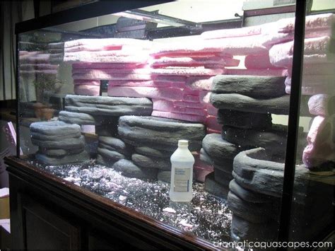 For a rock aquarium background, this youtube tutorial shows you what you need to do for your own diy. DIY Aquarium Background - Rock Ledges | Diy aquarium, Diy ...