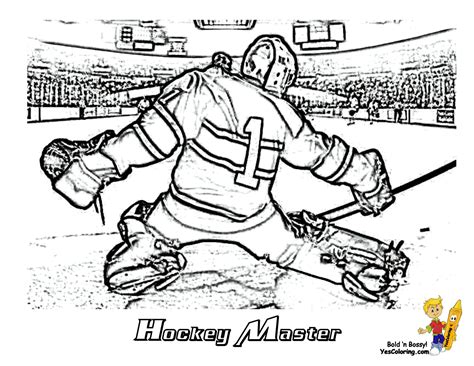 Nhl Goalie Coloring Pages Coloring Pages