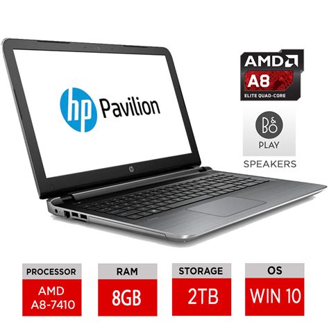Hp Pavilion 15 Ab150sa 156 Windows 10 Laptop Amd A8 7410 8gb Ram