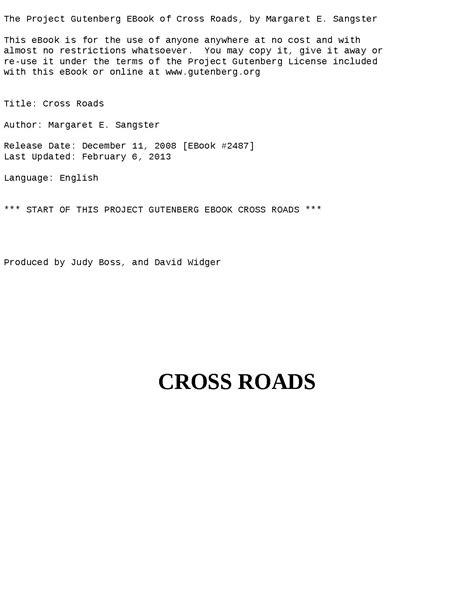 Cross Roads Pdf Host