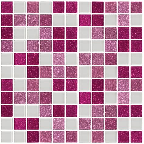 Pink Glass Glitter Tile Susan Jablon Mosaics Pink Bathroom Tiles
