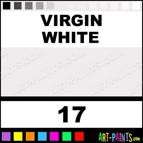 Virgin White Non Metallics Fabric Textile Paints 17 Virgin White