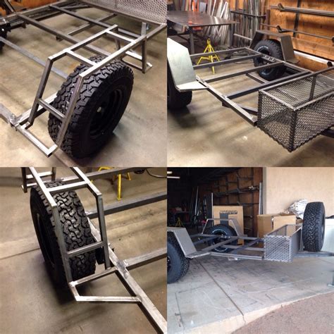 Fabrication Of Trailer Frame For All Over Rover Trailer Diy Jeep