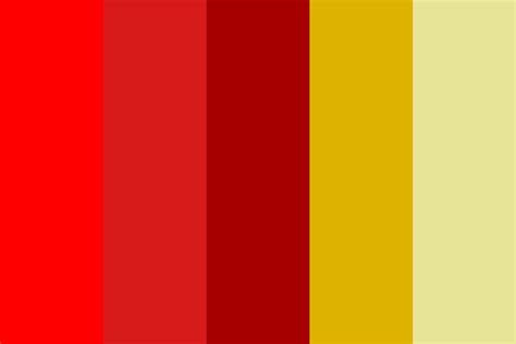 Red Red Red Yellow Yellow Color Palette