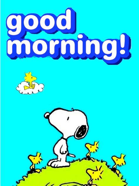 スヌーピー GOOD MORNING Snoopy and woodstock Snoopy Good morning