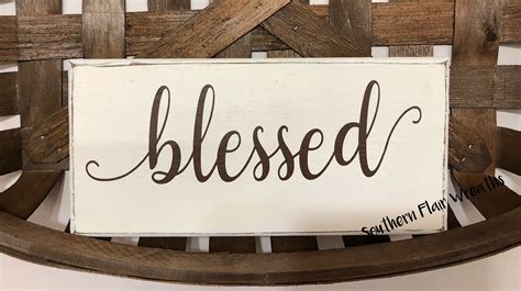 Excited To Share This Item From My Etsy Shop Farmhouse Blessed Sign