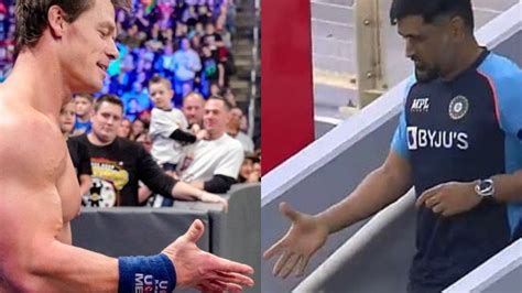 WWE Wrestler John Cena Shares Picture Of MS Dhoni On Instagram