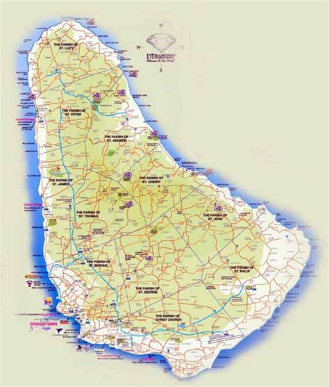 Barbados Maps Printable Maps Of Barbados For Download