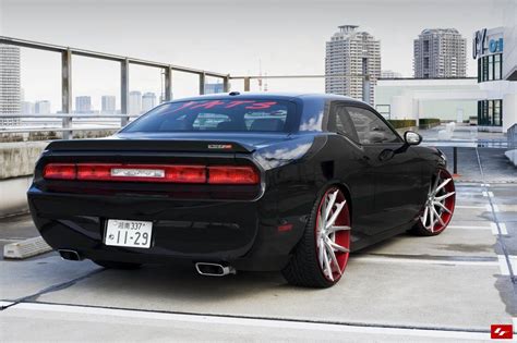 Bagged Dodge Challenger Srt8 On Lexani Forged Custom Wheels Custom