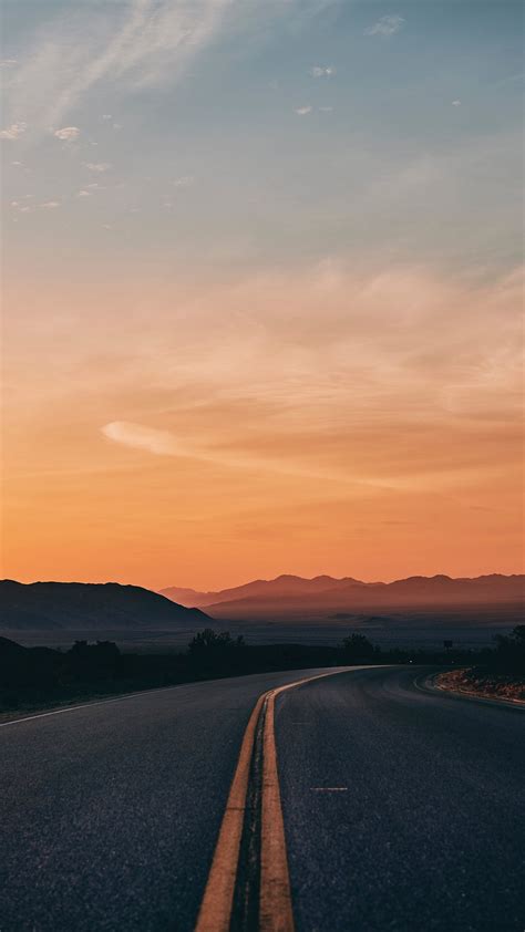 Road Turn Horizon Wallpaper 1080x1920