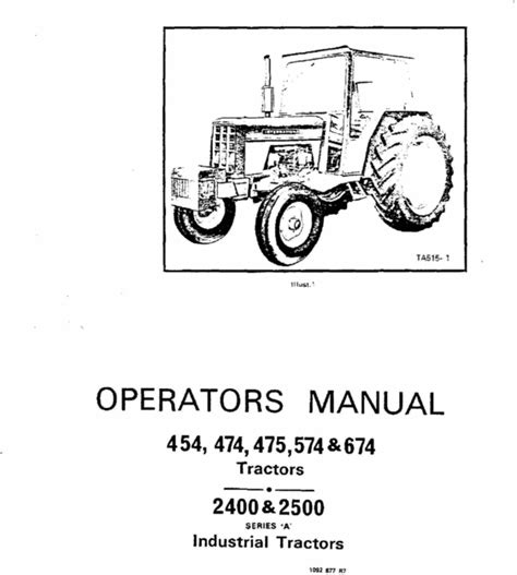 International 574 Tractor Parts Diagram
