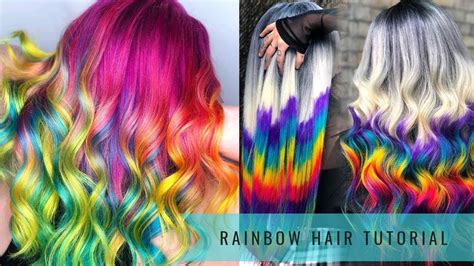 New Amazing Hair Colour Transformations Rainbow Hair Tutorial