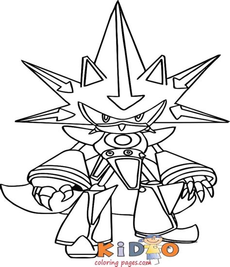 Sonic Coloring Pages Metal Sonic Coloring Pages