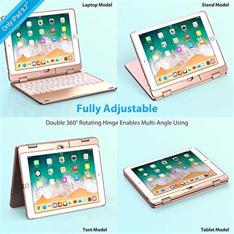 Keyboard Case For Ipad Pro 11 20202018 360 Rotatable Touchpad