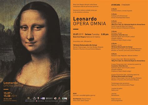Balai seni negara, kuala lumpur. Majlis Perasmian Leonardo OPERA OMNIA - Lembaga ...