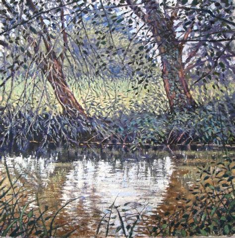 Riverbank Painting By David Harrison Saatchi Art