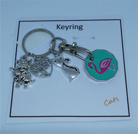 Novelty Keyring With Charms And Trolley Coin Etsy Uk