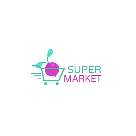 Supermarket Business Company Logo Free Vector
