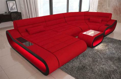Auf quoka.de kannst du in aktuellen kleinanzeigen aus leipzig. Wohnlandschaft Stoff Sofa Couch Concept mit LED ...