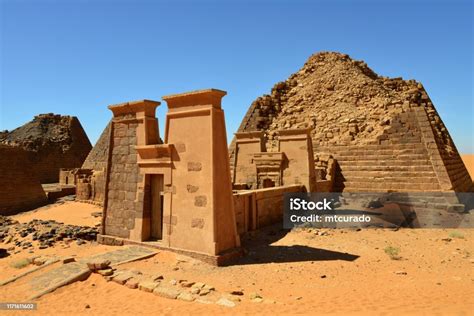 Meroe Pyramids Nubian Tombs In The Sahara Desert Unesco World Heritage