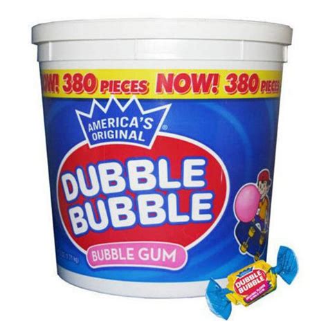 Dubble Bubble Original Bubblegum Tub 380 Pieces