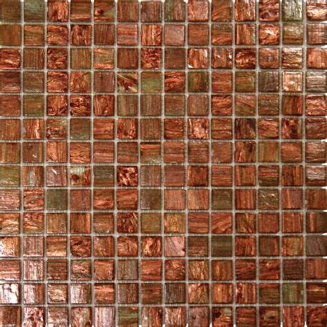 Light Brown Iridescent Glass Mosaic Tile Case Of 20 13853726