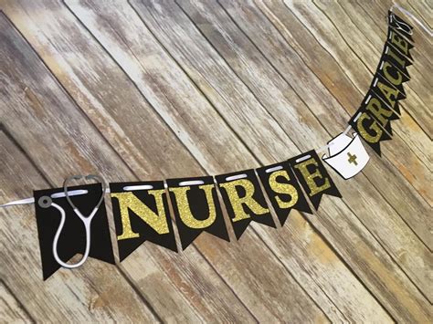 Nurse Graduation Banner Nurse Banner Nurse Graduation Party Etsy