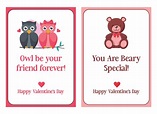 10 Best Printable Valentine Cards For Friends PDF for Free at Printablee