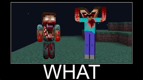 Wait What Scary Herobrines Minecraft Meme JoSa Craft Not Safe