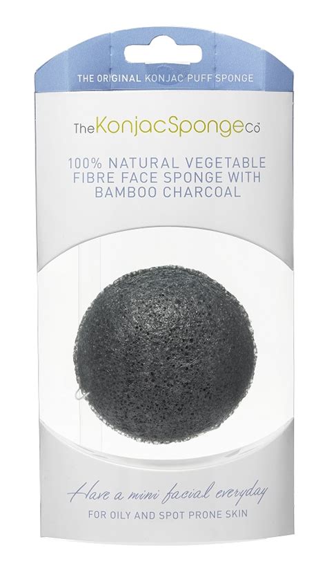 The Konjac Sponge With Bamboo Charcoal Hudvårdstillbehör Hudvård