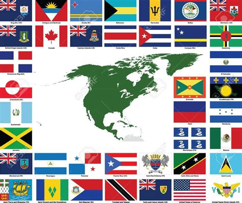 North America Flags World Country Flags Flags Of The World Countries