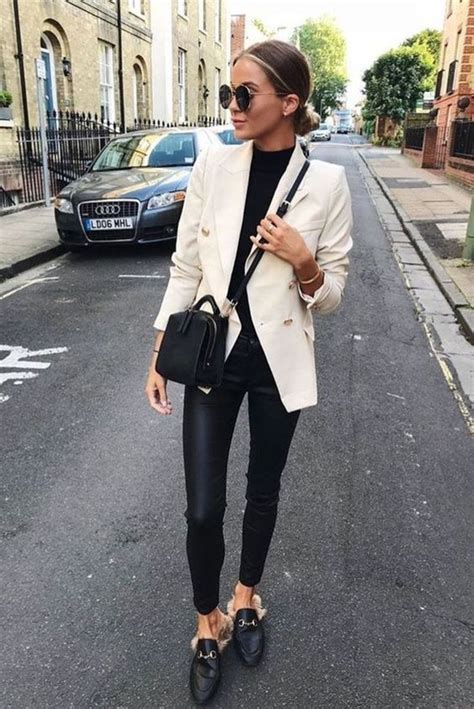 40 Amazing Womens Blazer Outfits Ideas For 2019 Cream Blazer Outfit